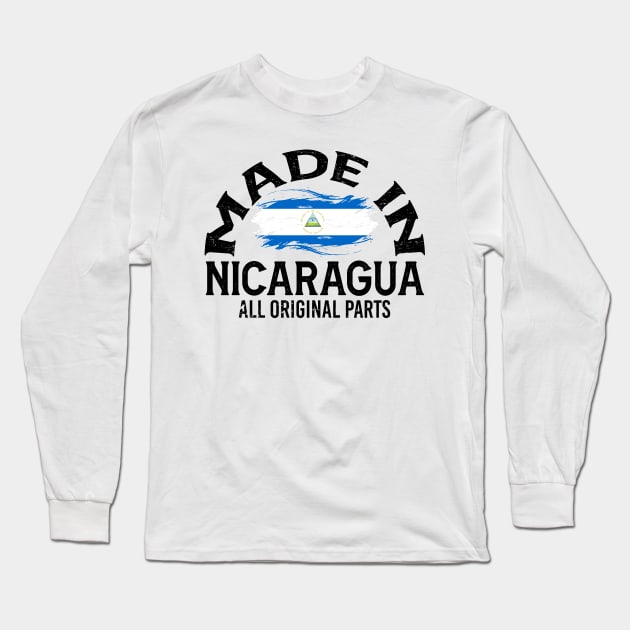 Born in NIcaragua Long Sleeve T-Shirt by JayD World